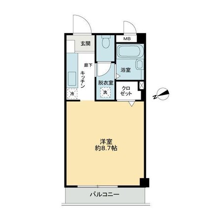 ﾌｨﾈｽ佐古の物件間取画像